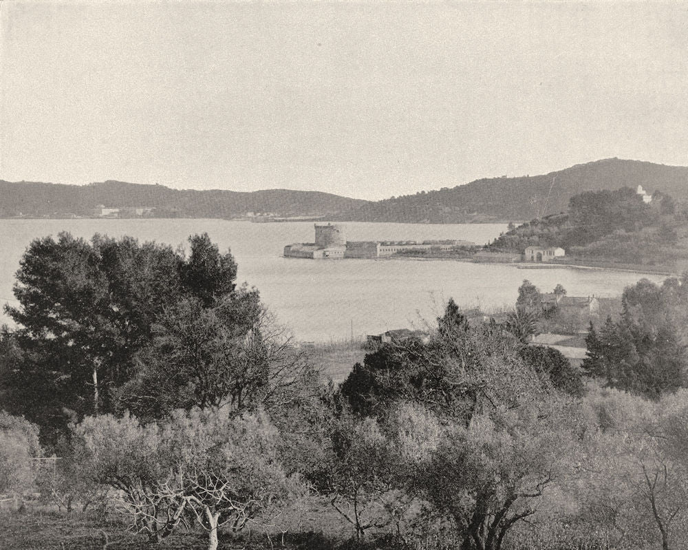 VAR. Fort de I'Aiguillette 1903 old antique vintage print picture